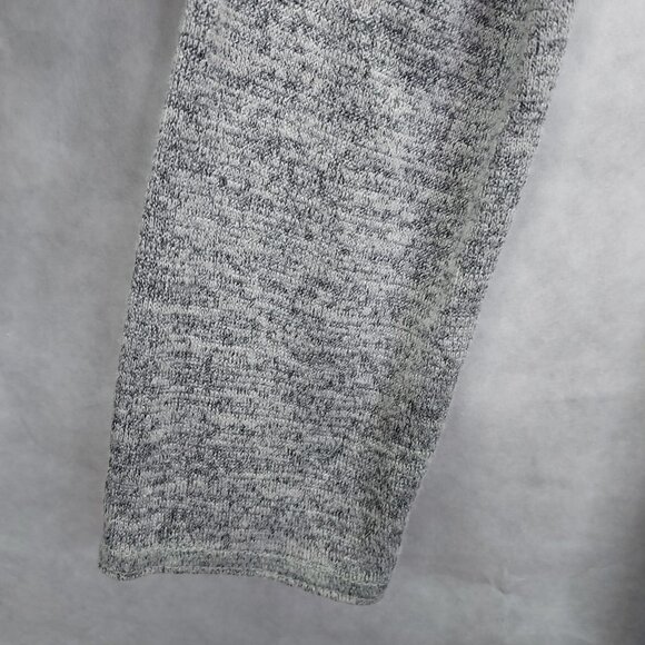 Wilfred Free Aritzia Klum Faux Wrap Dress M Heather Grey Long Sleeve Ruched Midi - Picture 6 of 13